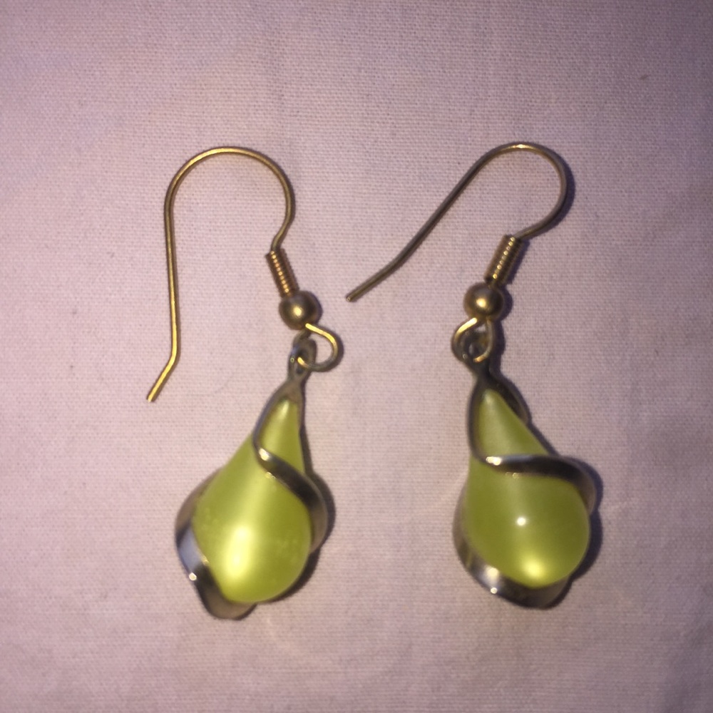 Vintage green earrings